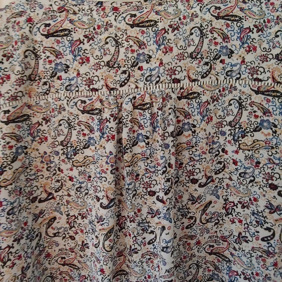 NWOT Collective Concepts Warner Lattice Detail Floral & Paisley Blouse – Size 2X - Picture 10 of 12